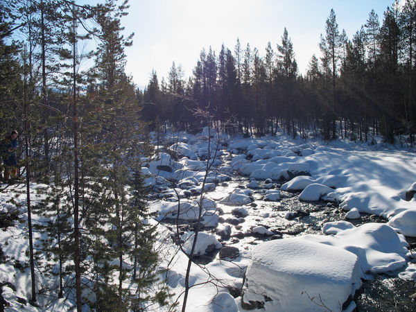 Река Гольцовка, местами.