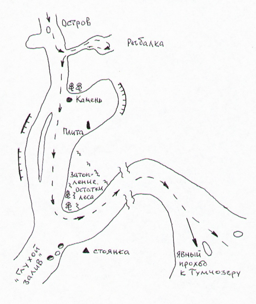 Карта реки читинка